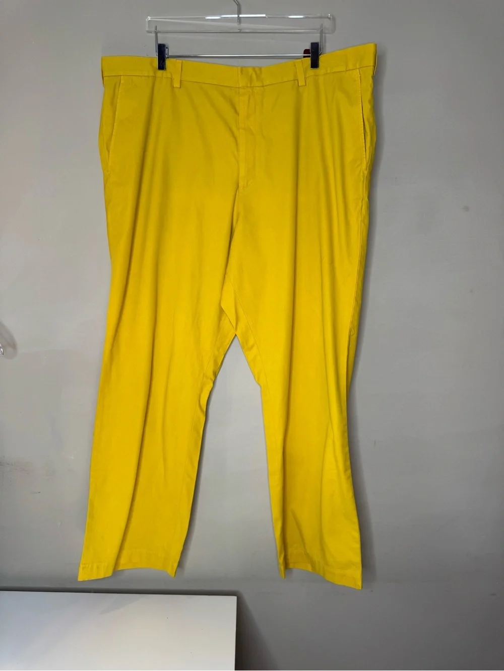 Banana Republic Aiden Chino Pants 44x32 Yellow Slim Fit Stretch Chinos NWT